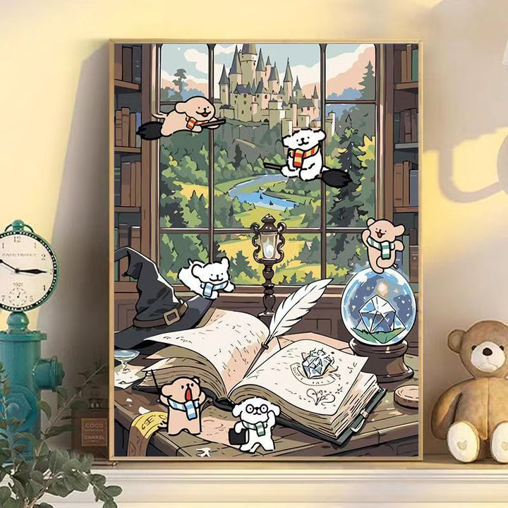 Playful Cartoon Dog Wall Art Kalsten