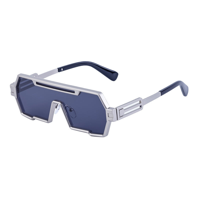 Women's fashionable sunglasses in a futuristic design with a wide frame Kalsten