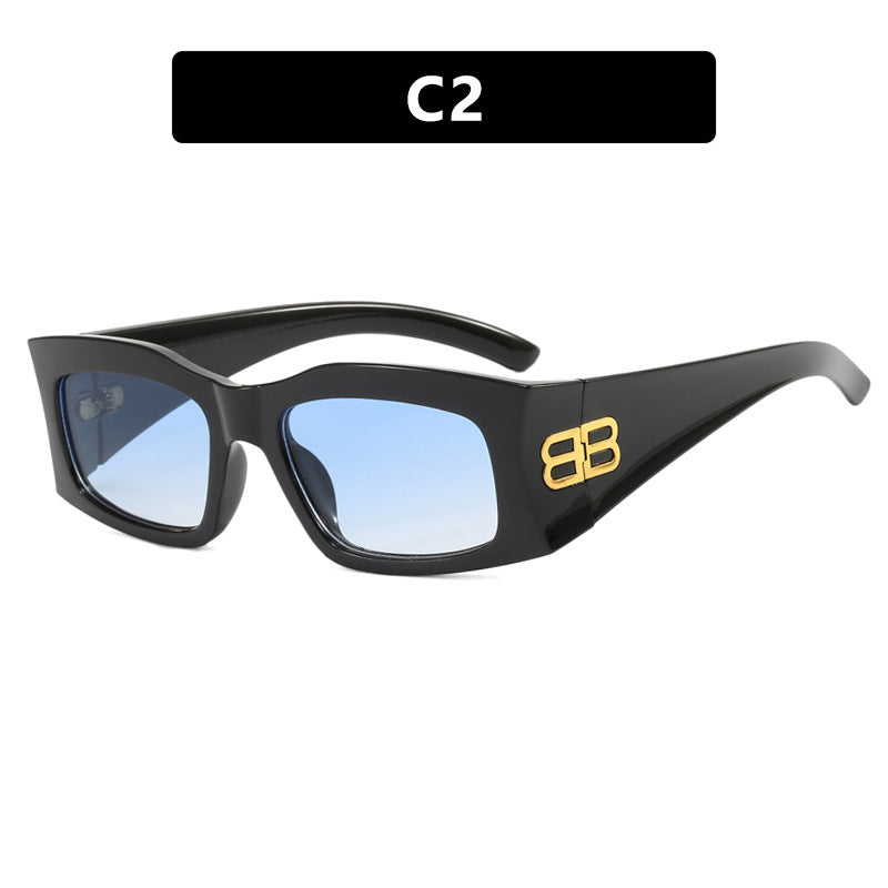 Women's fashionable sunglasses with angular frame and polarized lenses Kalsten