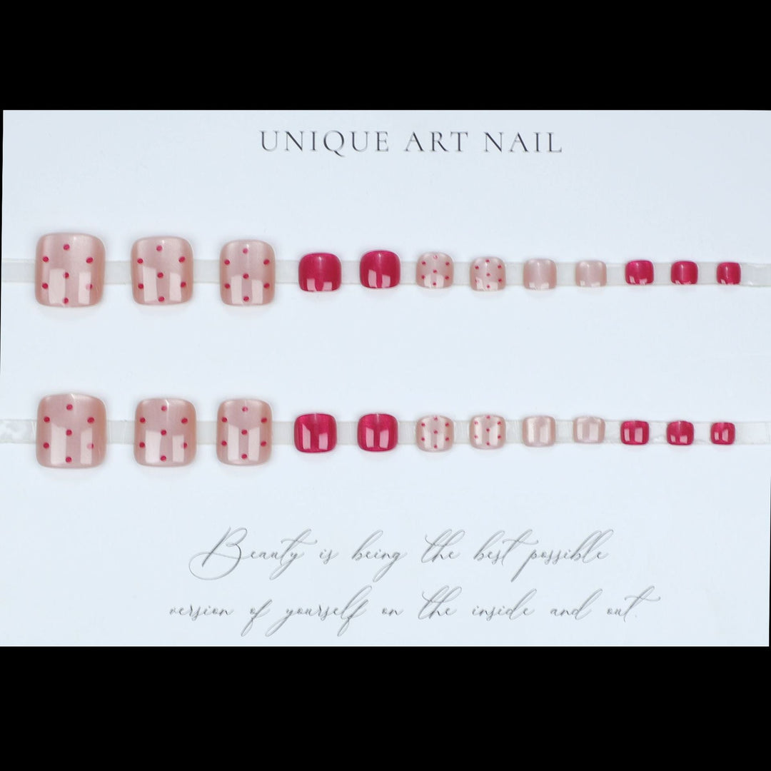 Trendy Press-On Toe Nail Art Kalsten