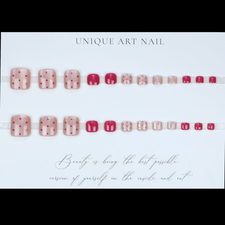 Trendy Press-On Toe Nail Art Kalsten