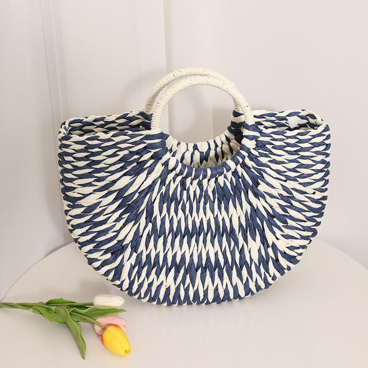 Stylish basket bag with round handle Kalsten