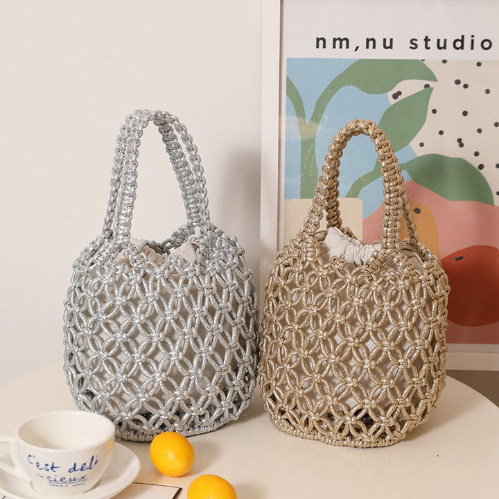 Trendy Shopper Bag with Unique Mesh Design Kalsten