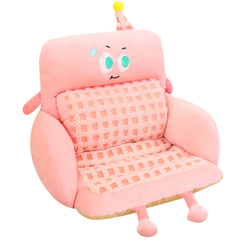 Cuddle pillow with playful face Kalsten