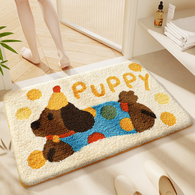 Cat-Themed Plush Bath Mat Kalsten