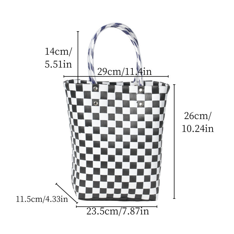 Classic Square Pattern Shopping Bag Kalsten