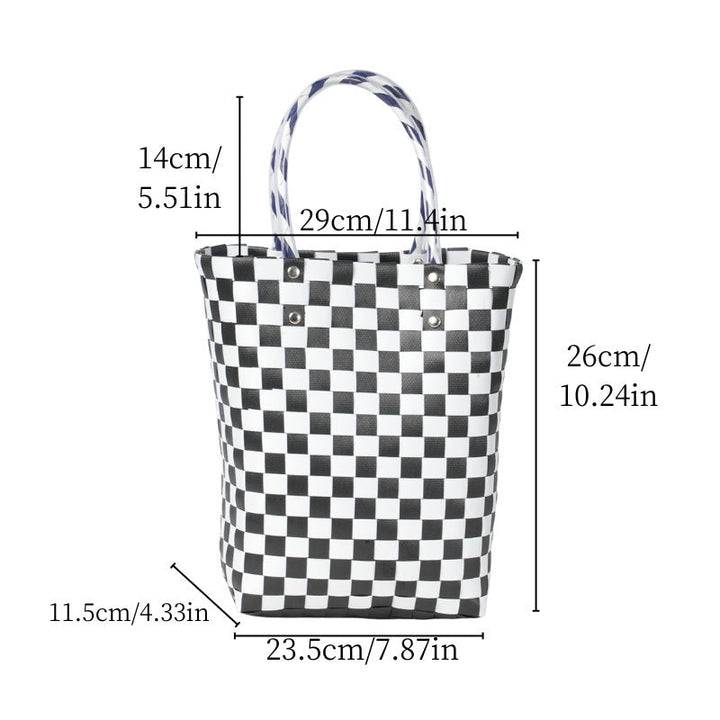 Classic Square Pattern Shopping Bag Kalsten
