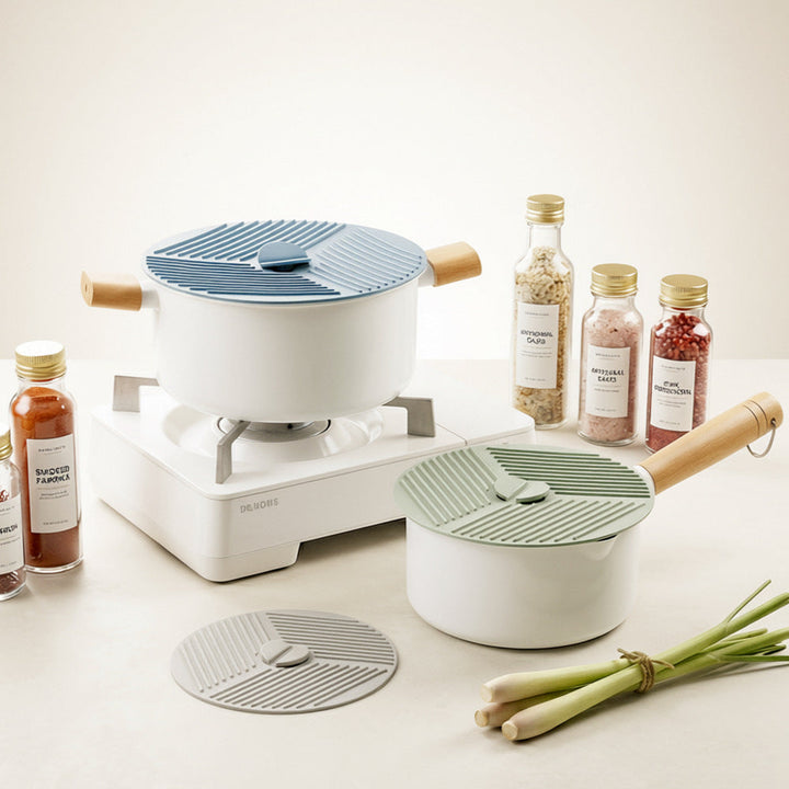 Silicone kitchen lid with innovative steam valve Kalsten
