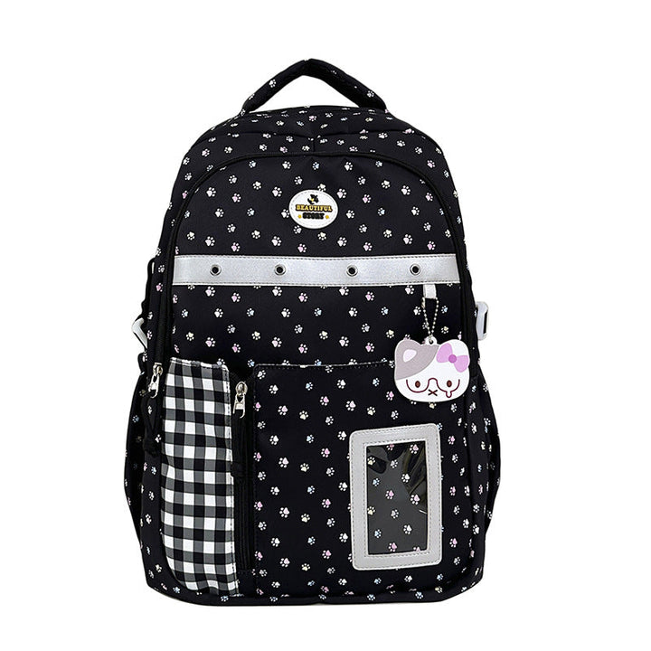 Floral Patterned Multi-Pocket Backpack kalsten