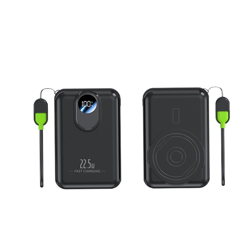Portable power bank with integrated wireless charging function and digital display Kalsten