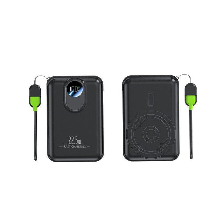 Portable power bank with integrated wireless charging function and digital display Kalsten