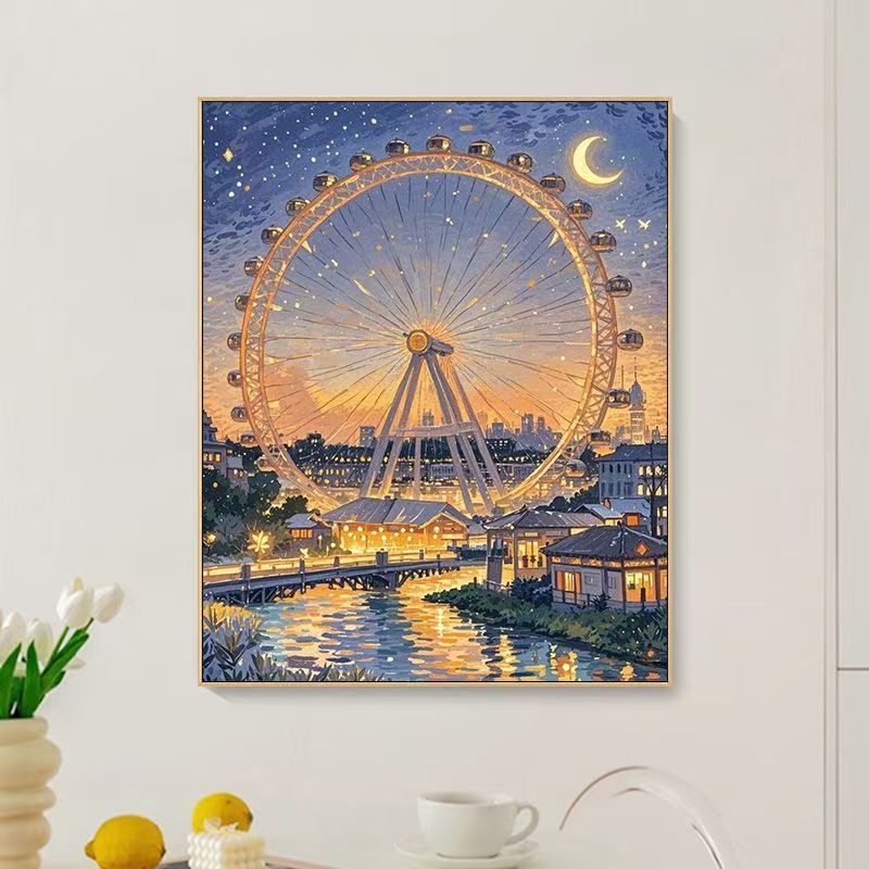 Artistic Cityscape Wall Art Print Kalsten