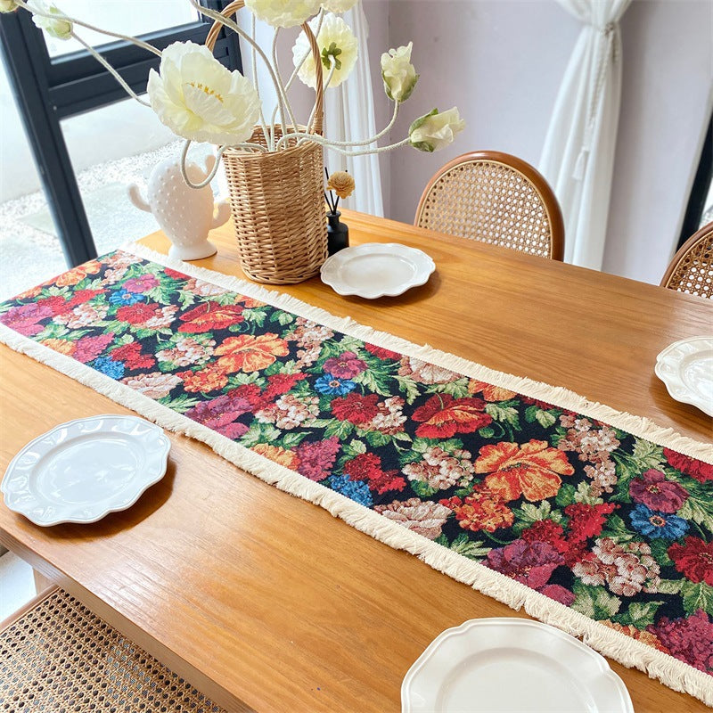 Decorative Floral Table Runner