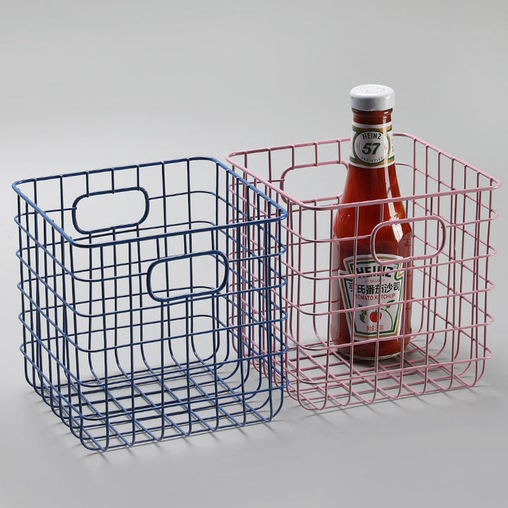Unisex Wire Storage Basket with Ergonomic Handles Kalsten