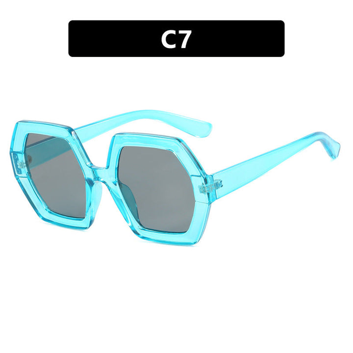 Women innovative hexagonal sunglasses Kalsten