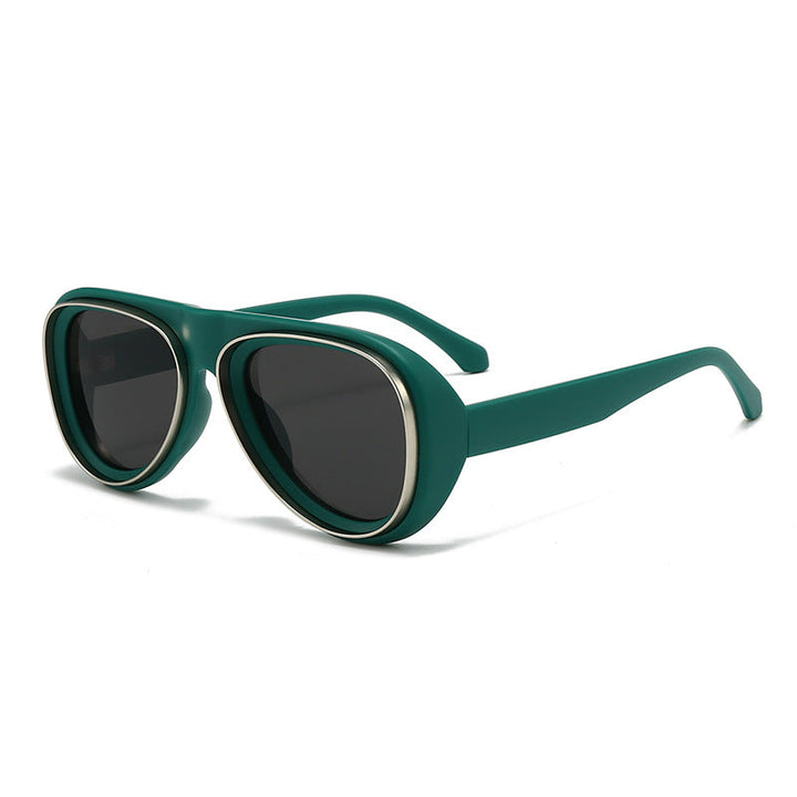Women's fashionable retro sunglasses with wide frame Kalsten