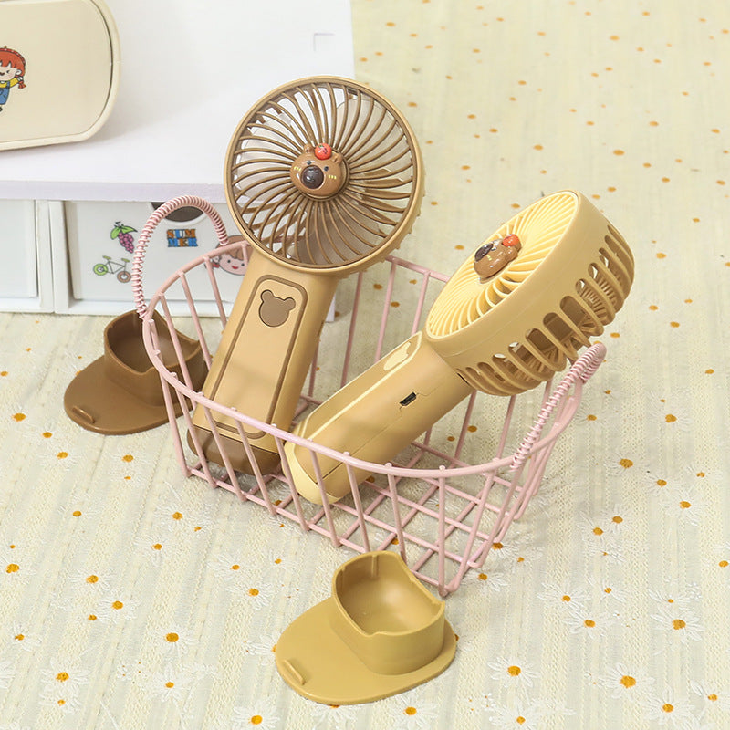 Portable hand fan with USB charging function and cute animal design Kalsten