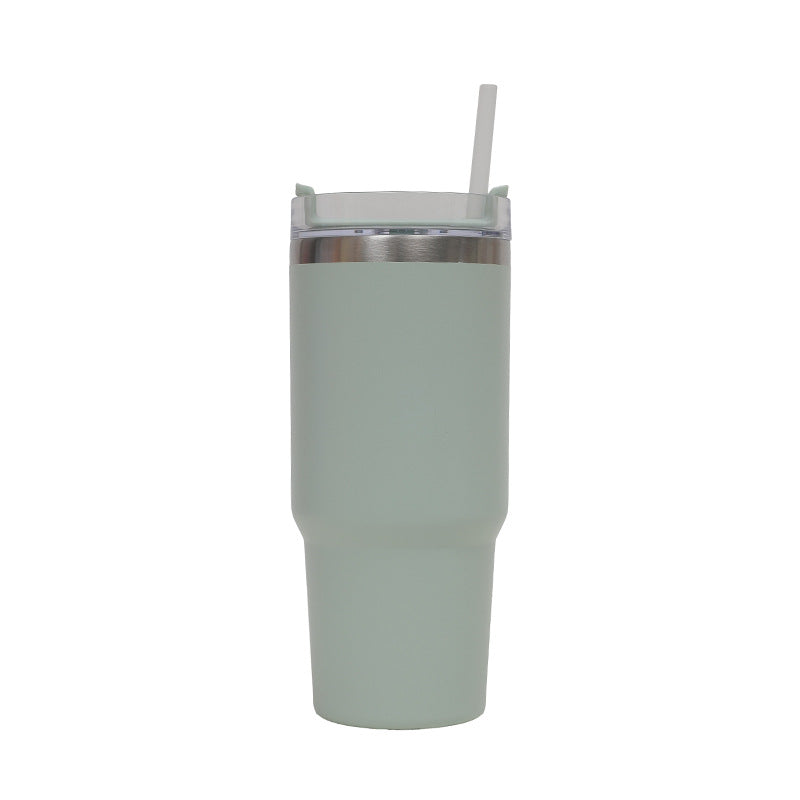 Women's Thermo Drinking Cup with Ergonomic Handle and Practical Straw Kalsten