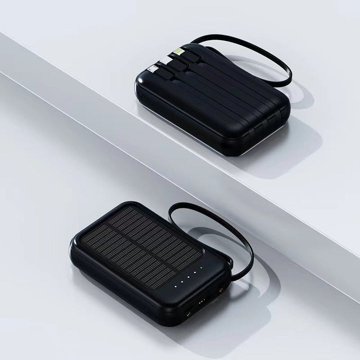 Solar-powered power bank with high capacity and multifunctional connections Kalsten