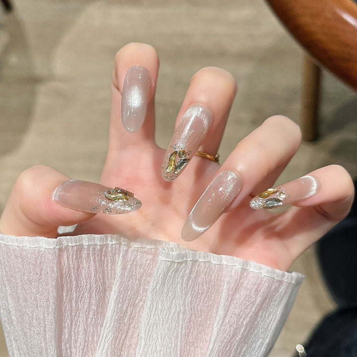 Glitter-Embellished Press-On Nail Extensions Kalsten