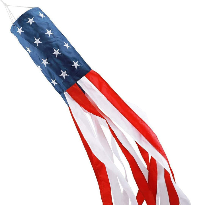 Unisex nan patriotic flag-style outdoor windsock streamer with reinforced ripstop fabric Kalsten