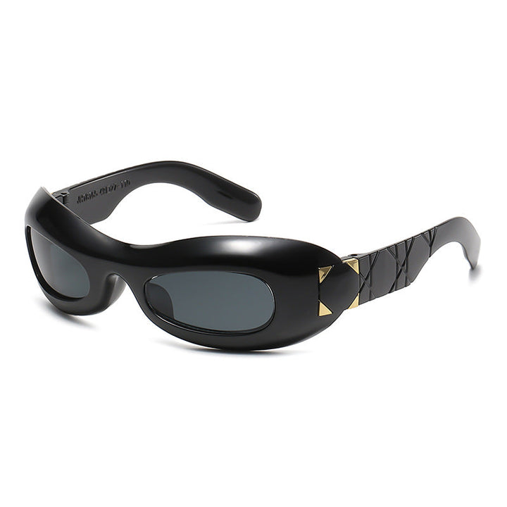 Women's futuristic designer sunglasses with innovative Kalsten frame