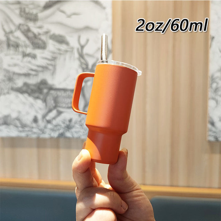 Women's practical drinking glass with metal straw Kalsten