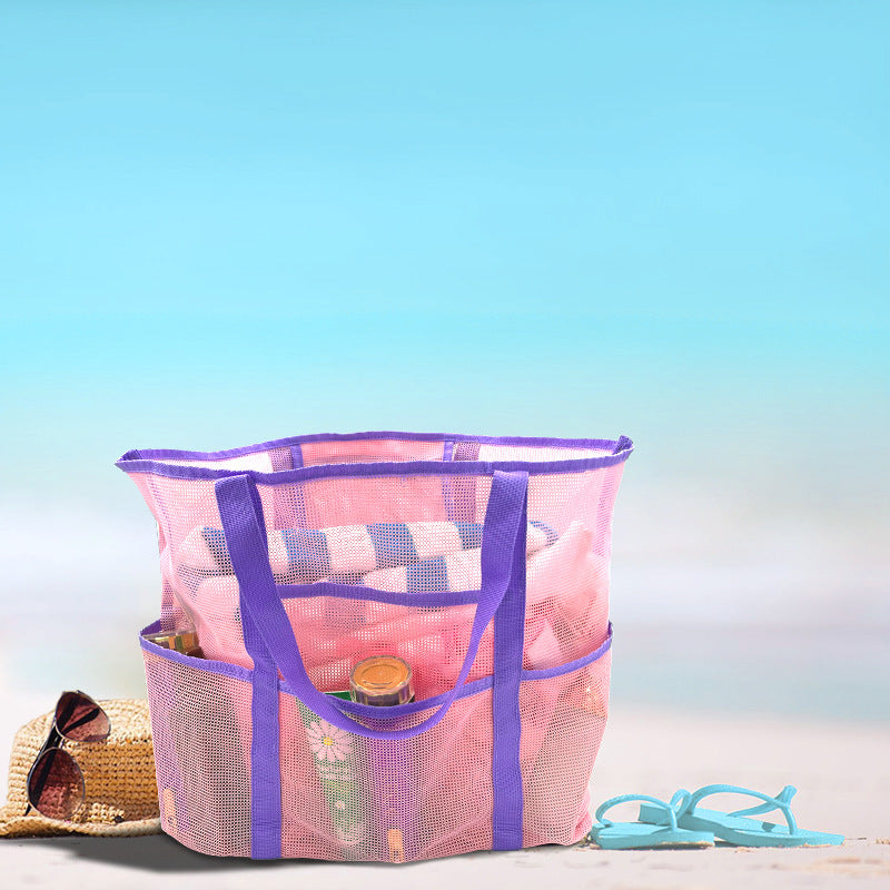 Spacious and Breathable Beach Bag Made of Mesh Material Kalsten