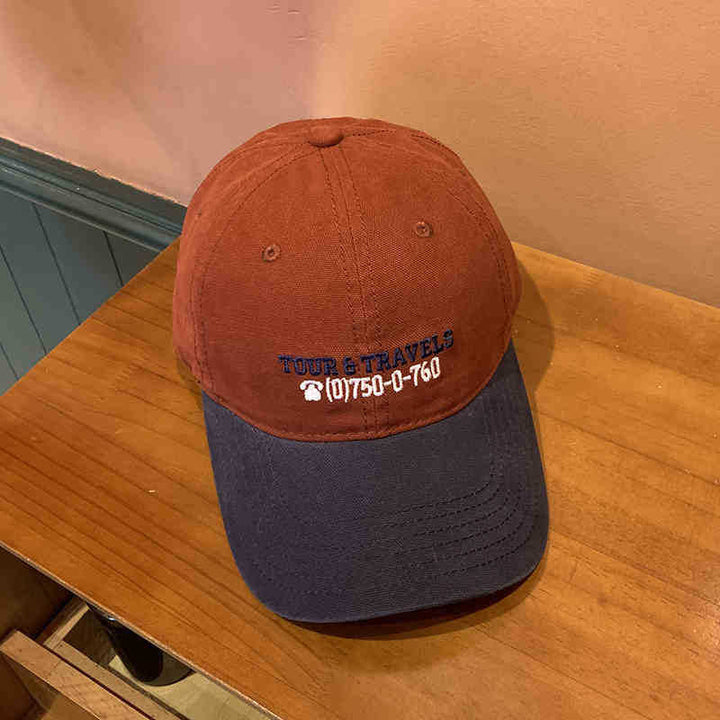 Men's Casual Travel-Themed Baseball Cap Kalsten