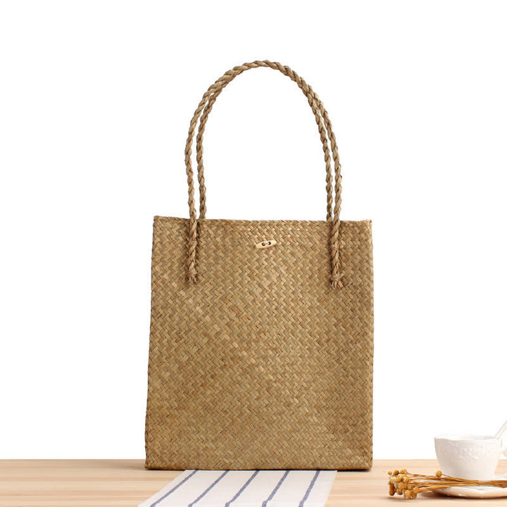 Braided Tote Bag with Two Sturdy Handles Kalsten