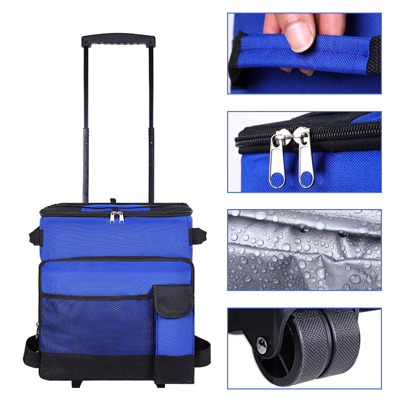 Ladies multifunctional cooler bag with trolley Kalsten