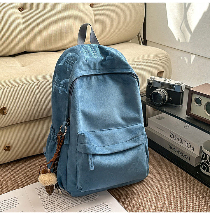 Casual Suede School Backpack Kalsten
