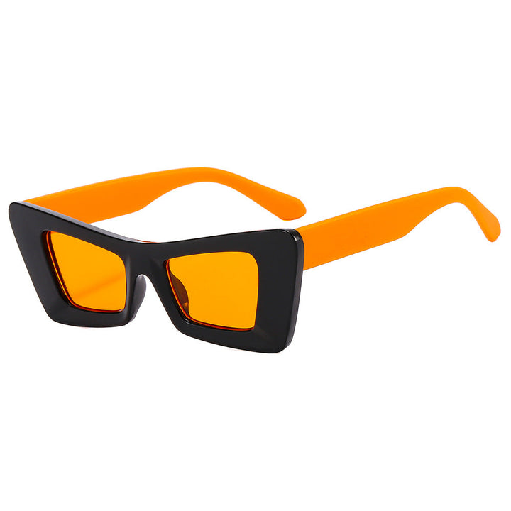 Ladies eye-catching designer sunglasses with modern prism frame Kalsten
