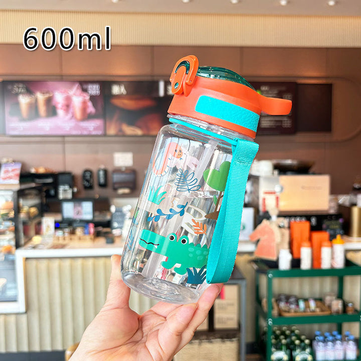 Women's Child-Friendly Drinking Bottle with Dinosaur Design Kalsten