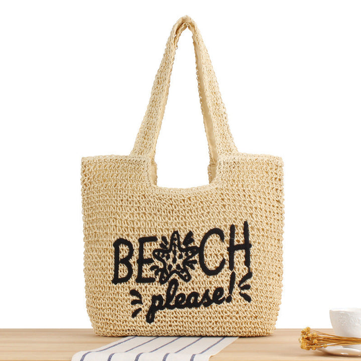 Beach bag with creative lettering and durable material Kalsten