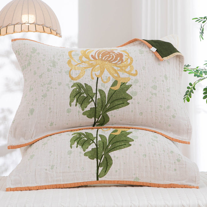 Women Decorative Pillow with Floral Pattern and High-Quality Cotton Kalsten
