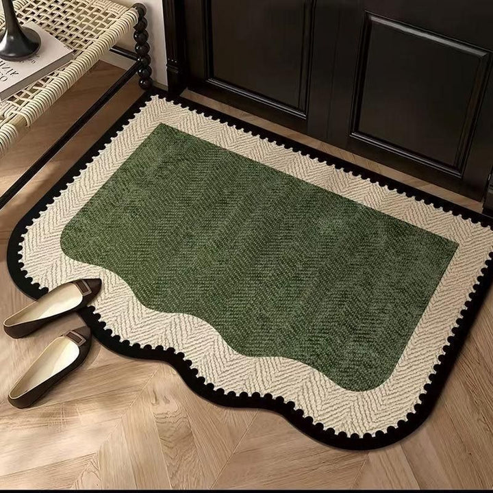 Lace-Edged Decorative Floor Mat Kalsten
