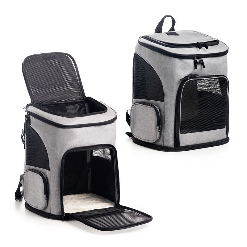 Cat transport backpack with breathable mesh panels Kalsten
