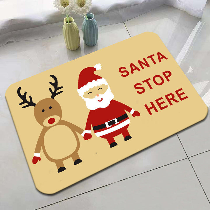 Festive Holiday-Themed Bath Mat Kalsten