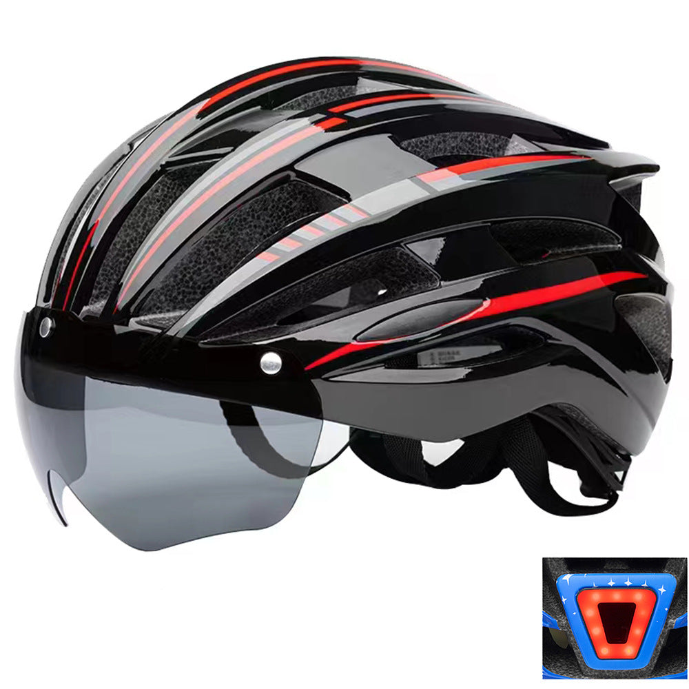 Bicycle helmet with integrated visor and innovative ventilation system Kalsten