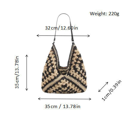 Hand-knotted shoulder bag Kalsten