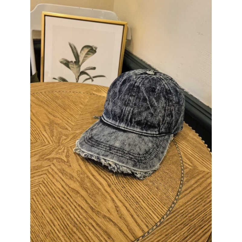 Men's Distressed Denim Baseball Cap Kalsten 1784270742