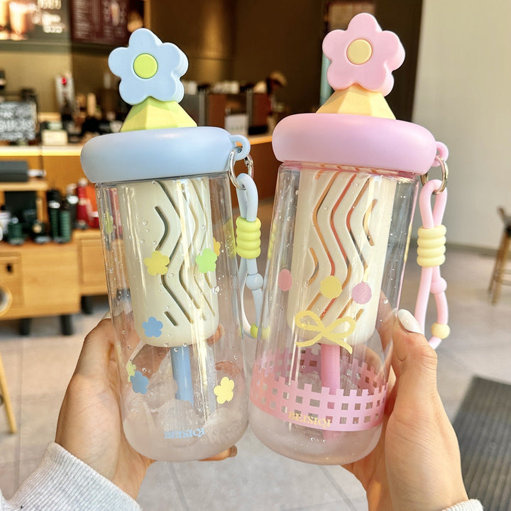 Unisex drinking cup with designs and silicone lid Kalsten