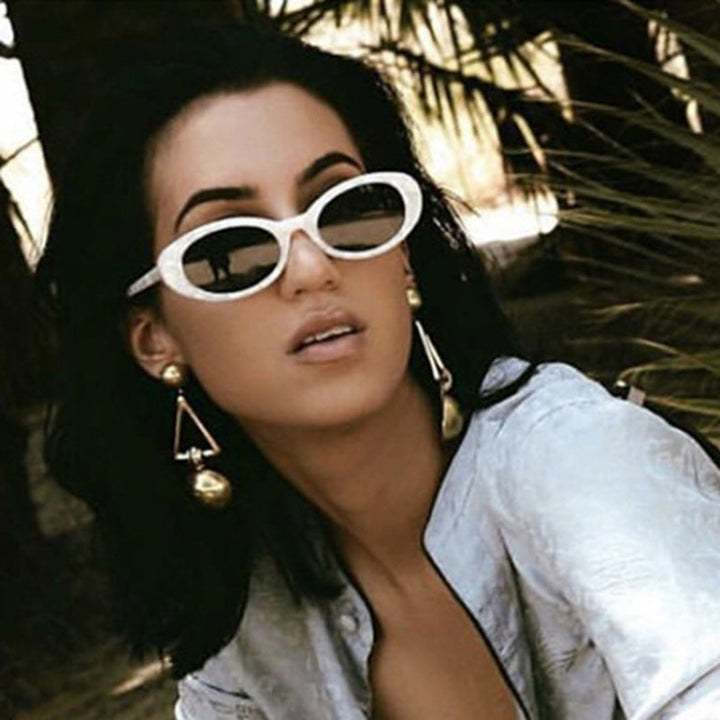 Women's Cat-Eye Sunglasses with Transparent Frame and Gradient Lenses Kalsten