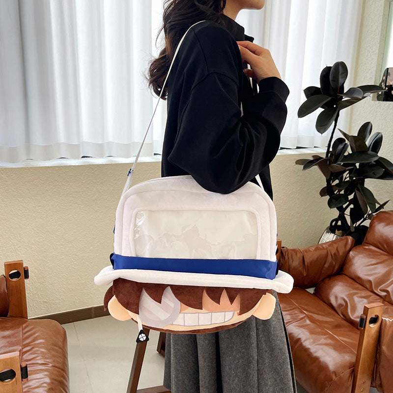 Plush Backpack with Unique Window Kalsten