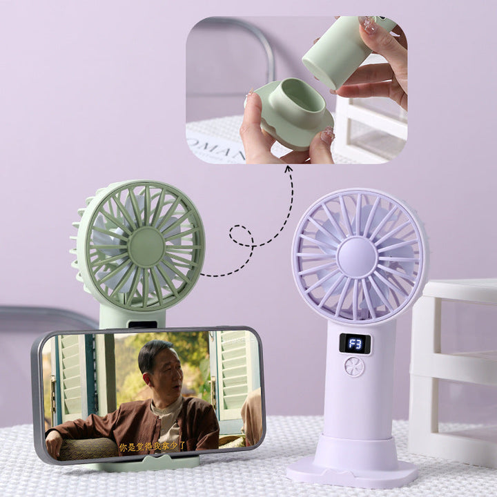 Unisex Portable Hand Fan with Digital Control Kalsten