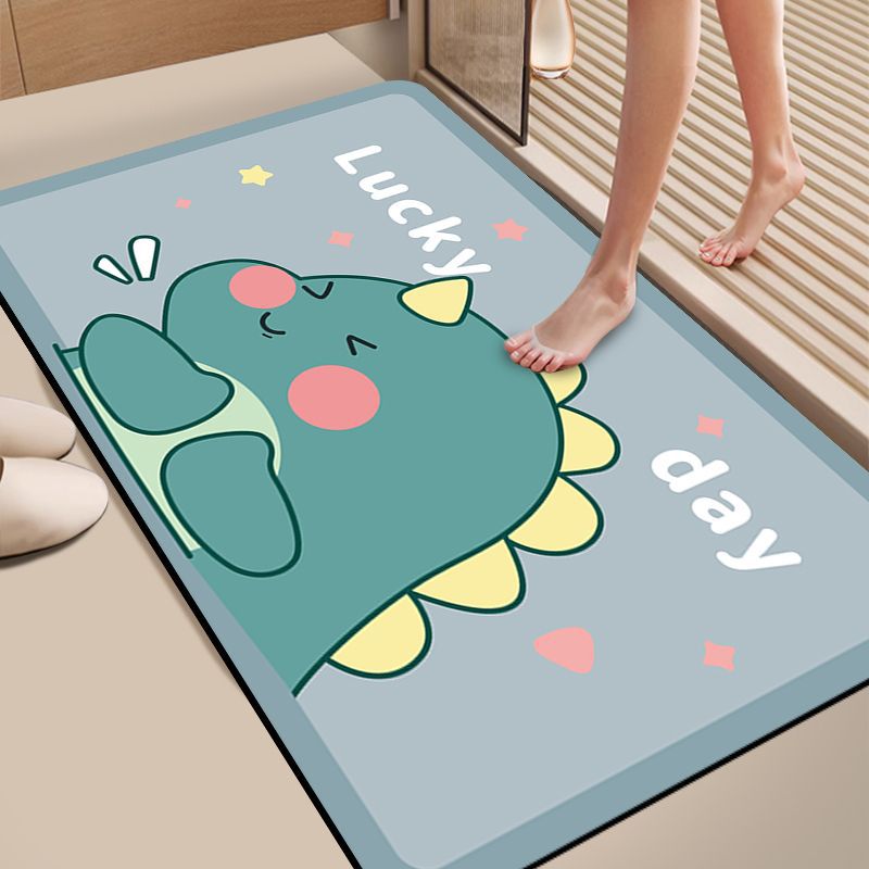 Cartoon Dog-Themed Bath Mat Kalsten