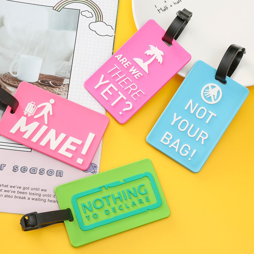 Unisex Luggage Tag with Motivating Holiday Message Kalsten
