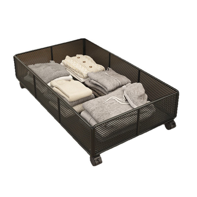 Rolling Under-Bed Storage Basket with Mesh Design Kalsten