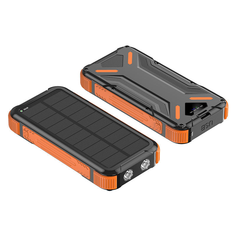 Solar-powered power bank with robust design and LED light Kalsten